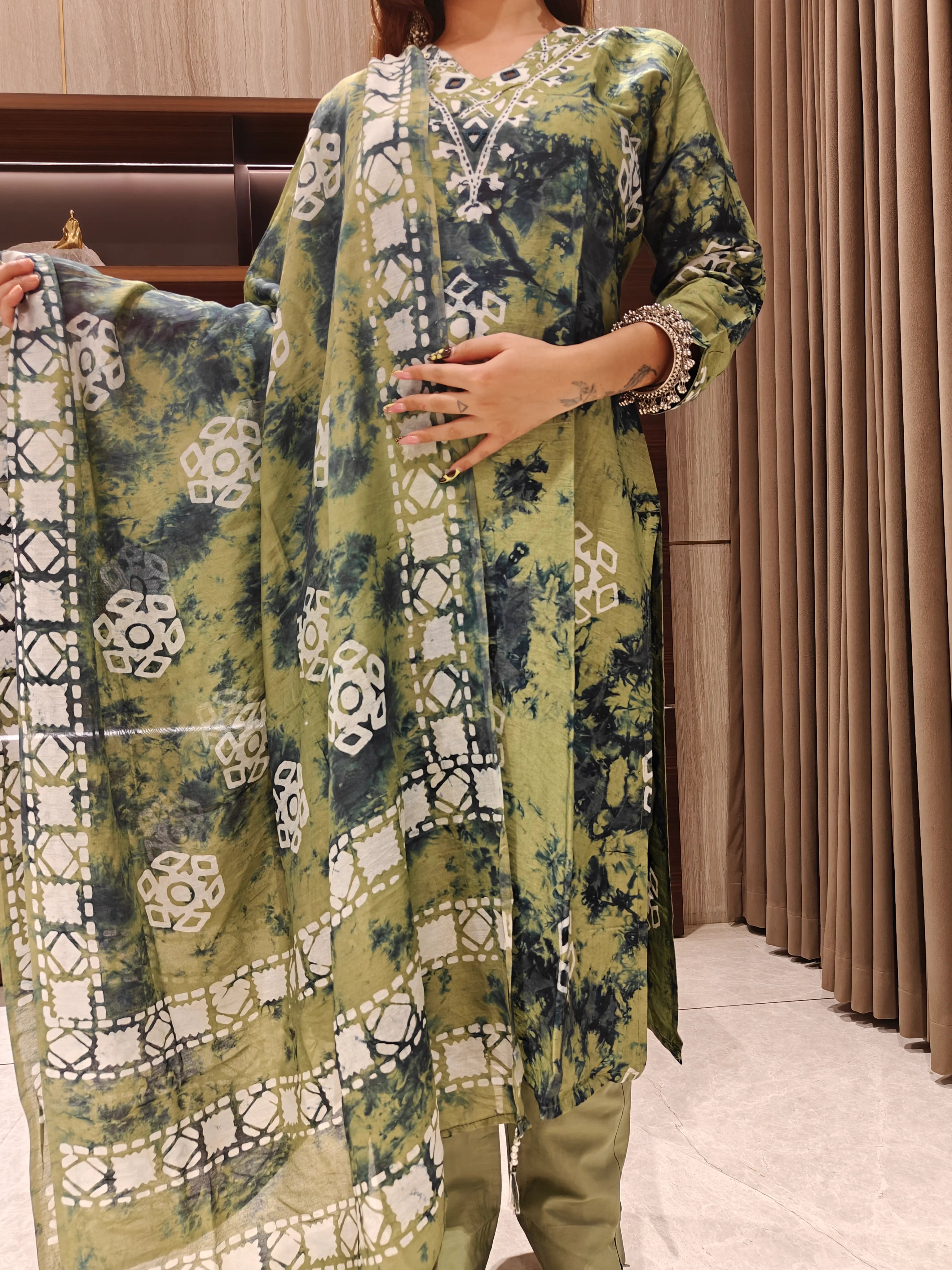 Olive Charm Suit Set